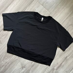 Athleta Zephyr Crop Tee - Black